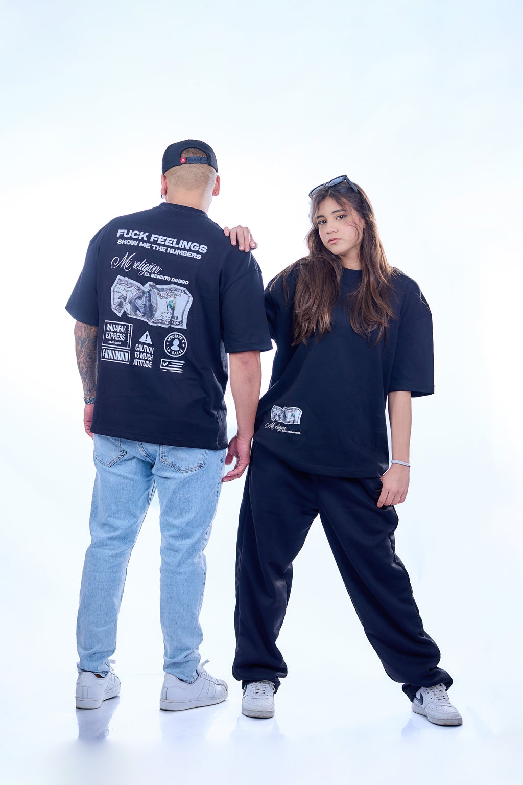 PRE-VENTA | Polo Oversize FUCK FEELINGS SHOW ME THE NUMBERS | Unisex