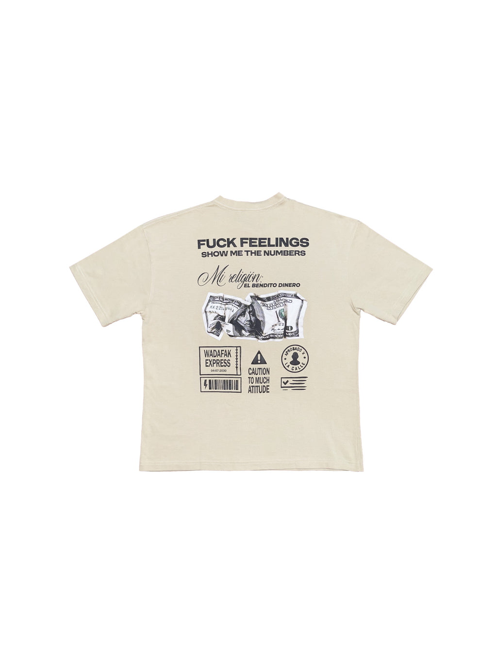 PRE-VENTA | Polo Oversize FUCK FEELINGS SHOW ME THE NUMBERS | Unisex